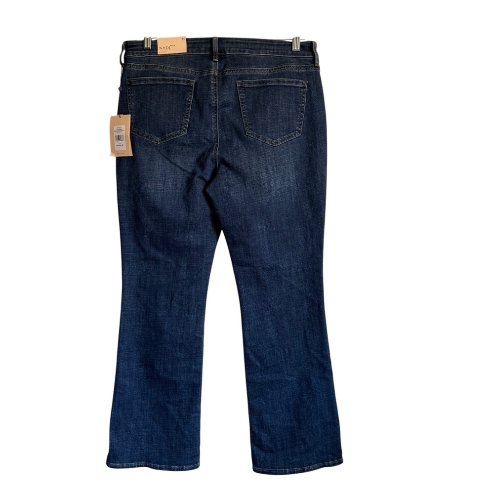 NYDJ Women's Barbara Bootcut, Side Slits Olympus Jeans 30” inseam Size 12 NEW - Picture 3 of 15